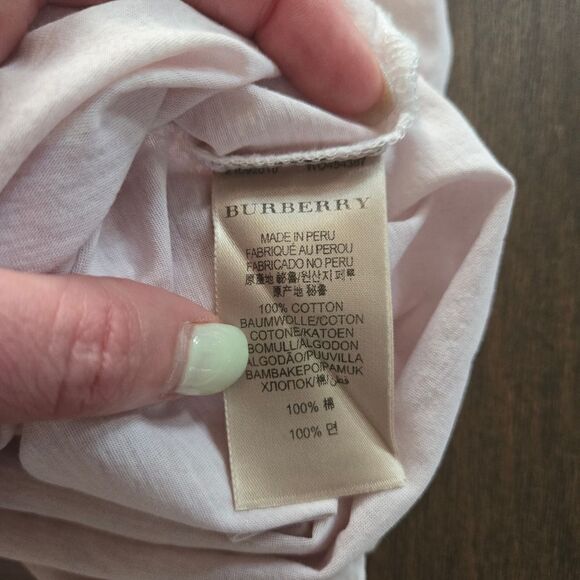 Burberry Pink t-shirt Logo size XL - Picture 7 of 10